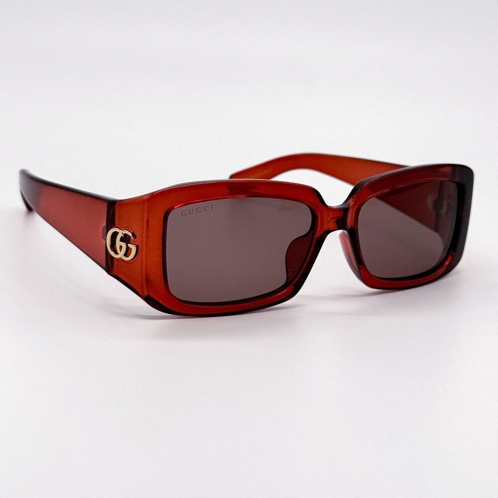 NWT Gucci GG1403SK-003-54 Burgundy Square 54mm Sunglasses - Picture 4 of 5